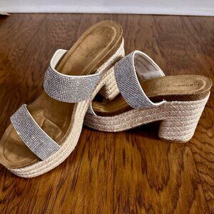 NEW Madden Girl Emerson-R Rhinestone Heeled Sandles
